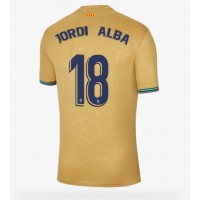 Fotbalové Dres Barcelona Jordi Alba #18 Venkovní 2022-23 Krátký Rukáv